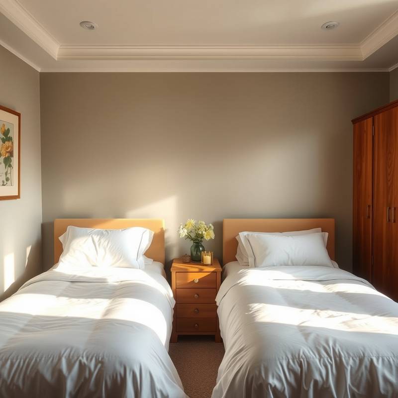 A cozy and comfortable room with two twin beds, perfect for families or friends traveling together.